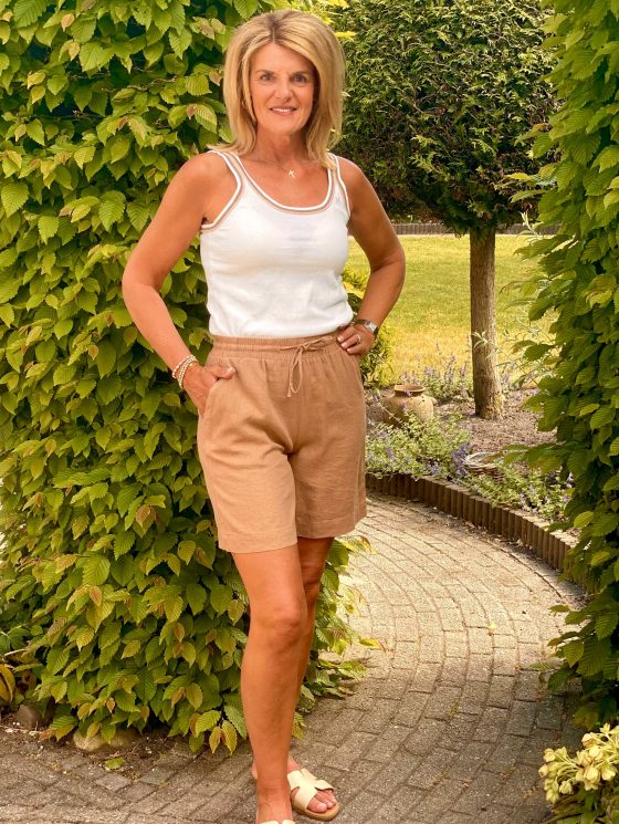 Freequent Linnen Lava Short Korte Broek burro - Afbeelding 4