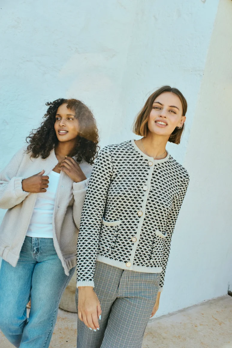 Freequent Cotla Vest moonbeam black - Afbeelding 2