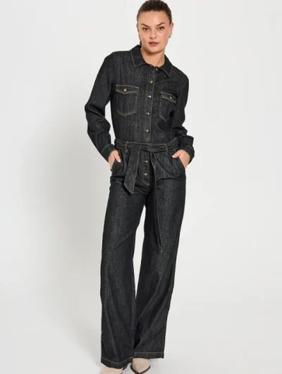 Freequent Lisea Jumpsuit black denim