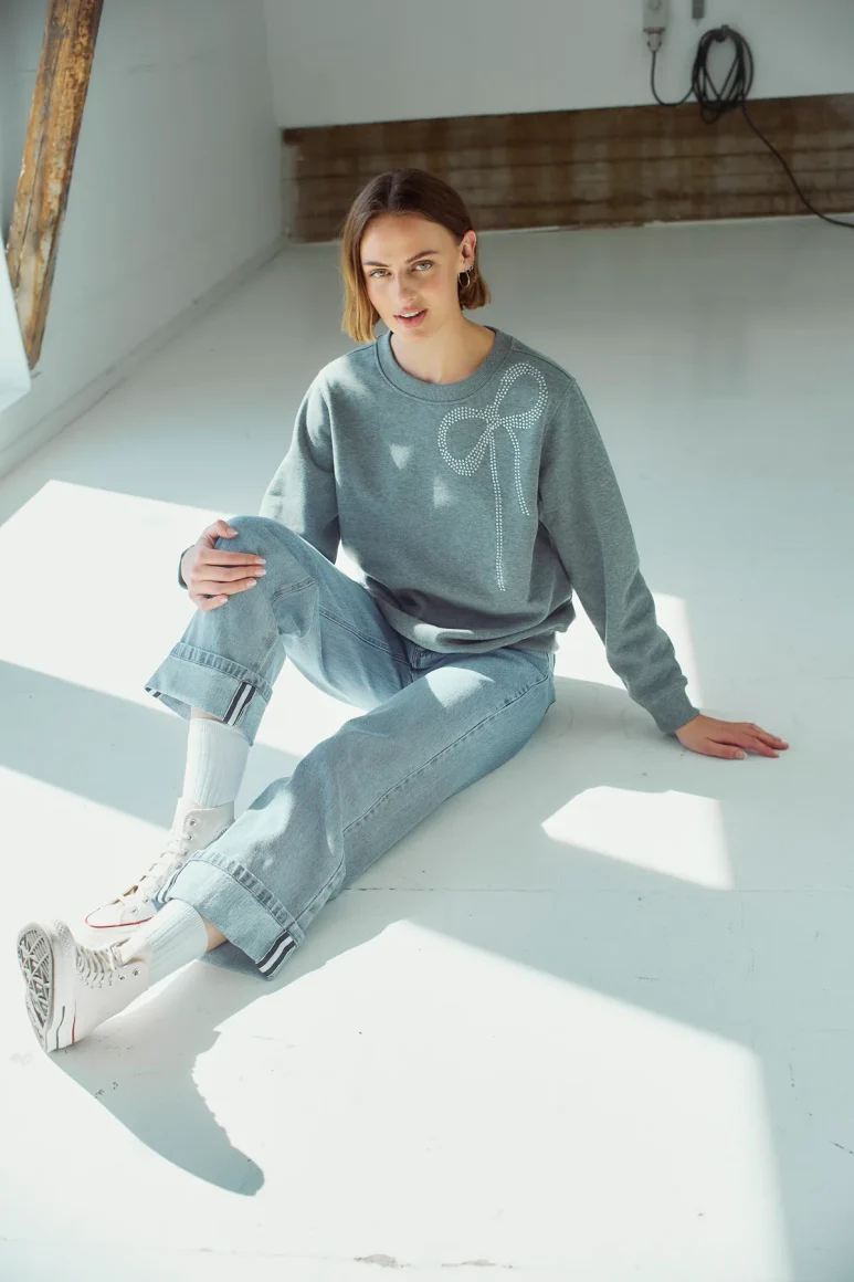 Freequent Midde Turn Up Jeans L33 light blue denim - Afbeelding 5