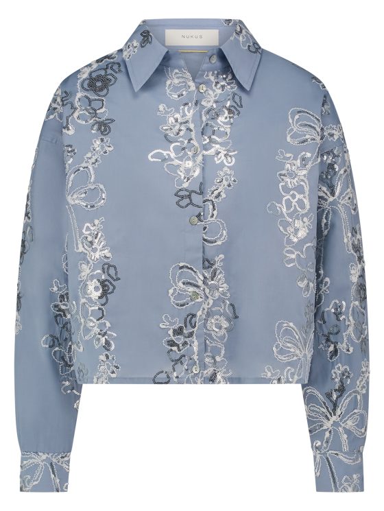 Nukus Tessa Blouse Paillet sky blue - Afbeelding 5