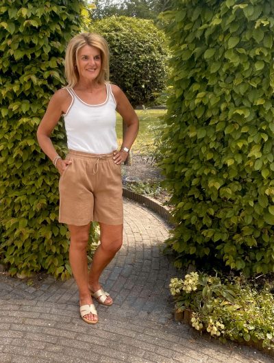 Freequent Linnen Lava Short Korte Broek burro