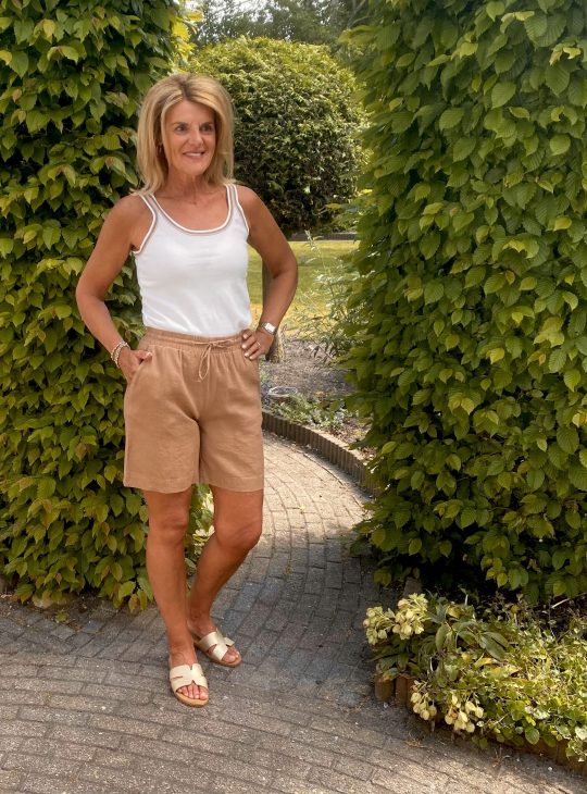 Freequent Linnen Lava Short Korte Broek burro