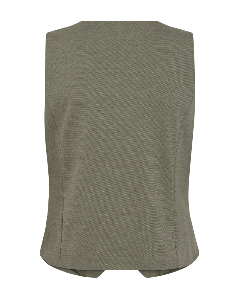 Freequent Nanni Gilet deep lichen green melange - Afbeelding 5