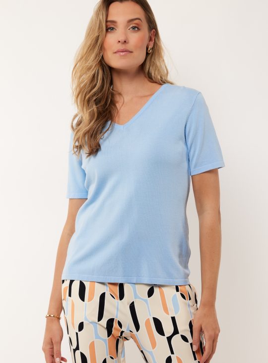 G-Maxx Ryan Knitting Top chambray blue