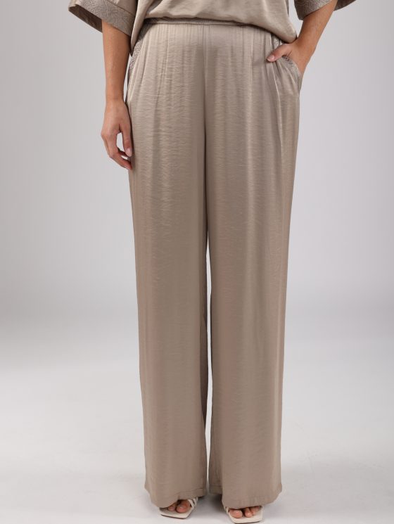 Nukus Josephine Broek Silky dark sand - Afbeelding 7