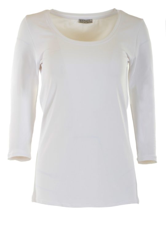 Maicazz Toscane Top 3/4 Mouw wit