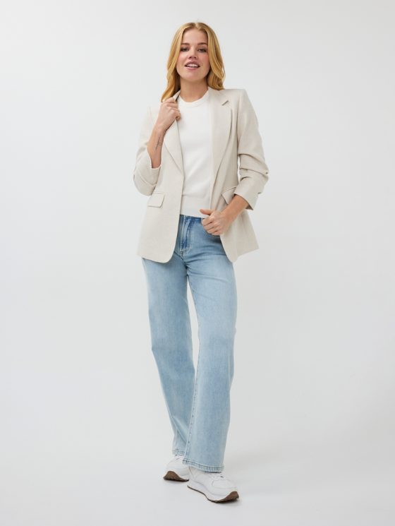 Esqualo Blazer Linen Look sand SP25.10010 - Afbeelding 4