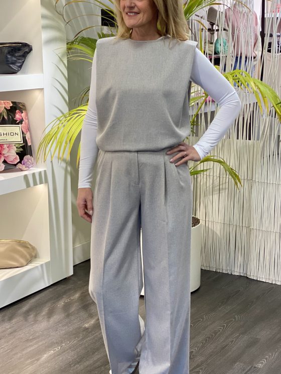 Fashion Mouwloze Top beige lulu - Afbeelding 4