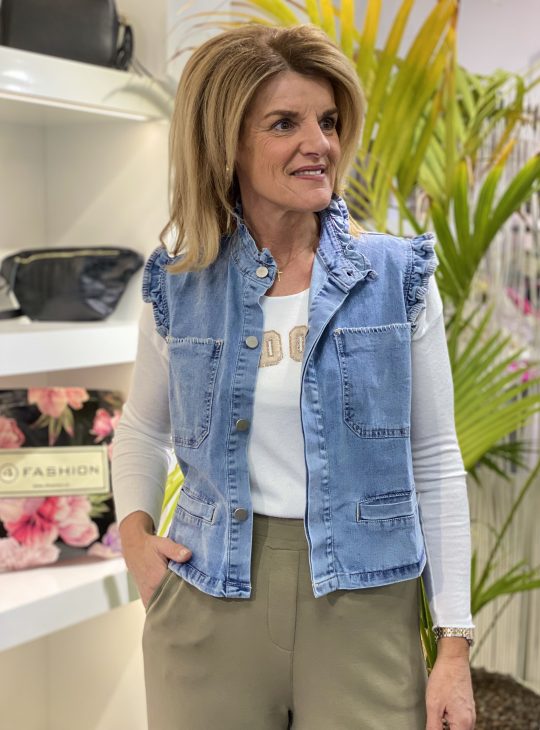 Place Du Jour Denim Gilet 60225
