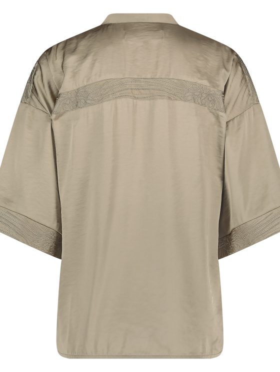 Nukus Nina Top Silky dark sand - Afbeelding 8