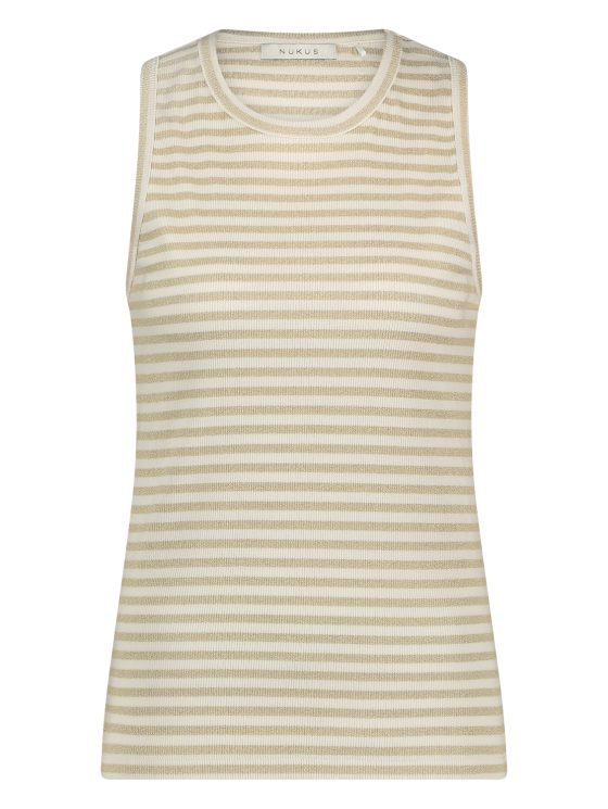 Nukus Stefania Singlet Stripes offwhite gold - Afbeelding 5