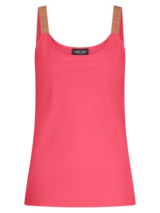 Lady Day Tuesday Travelstof Top coral sunset