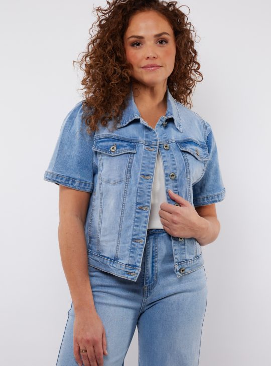 C&S Bordeaux Jacket denim light blue