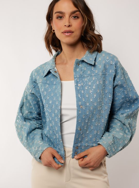 G-Maxx Shiloh Denim Jacket denim light blue