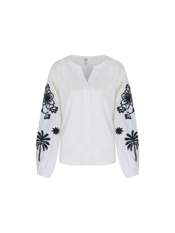 C&S Bourges Blouse offwhite - Afbeelding 5