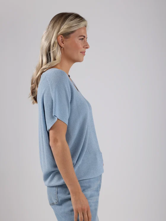 Nukus Dina Top Lurex sky blue - Afbeelding 2