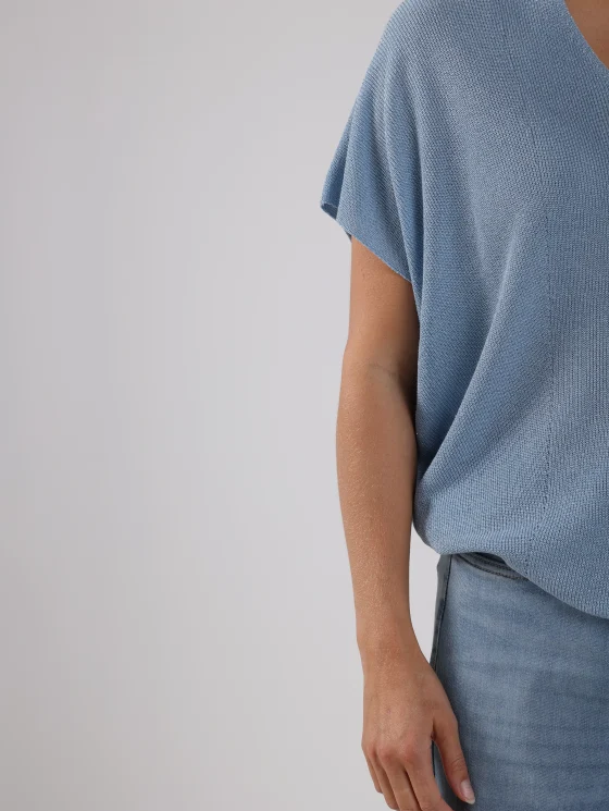 Nukus Dina Top Lurex sky blue - Afbeelding 3