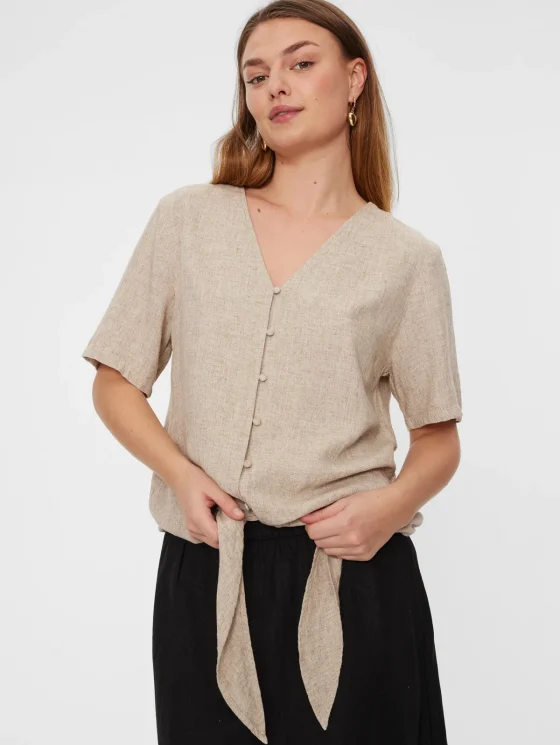 Freequent Lava Blouse sand melange - Afbeelding 4