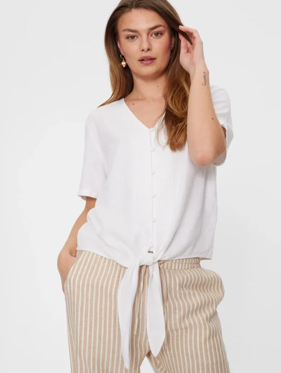 Freequent Lava Blouse brilliant white - Afbeelding 2