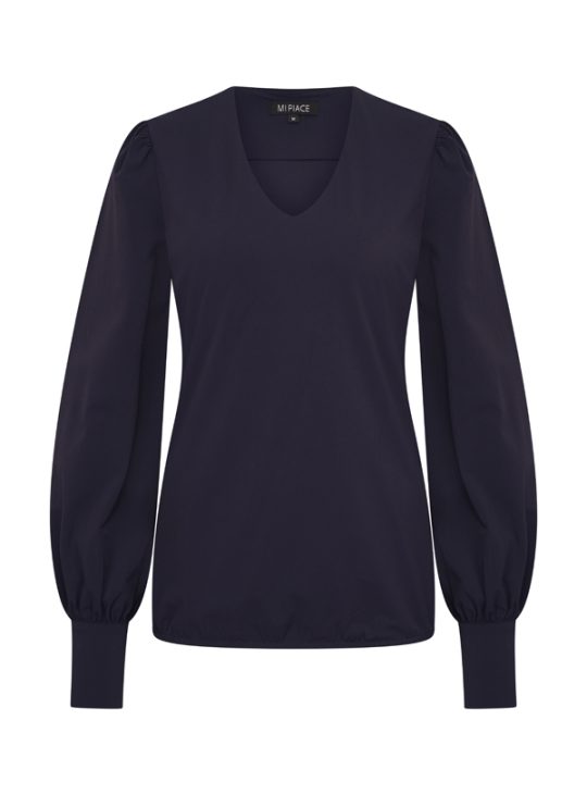 Mi Piace Travelstof Top Lange Mouw donkerblauw 202226