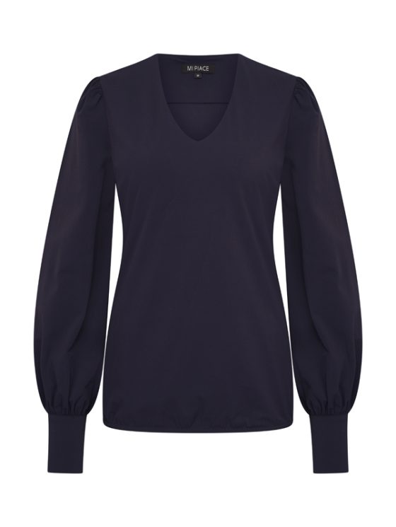Mi Piace Travelstof Top Lange Mouw donkerblauw 202226