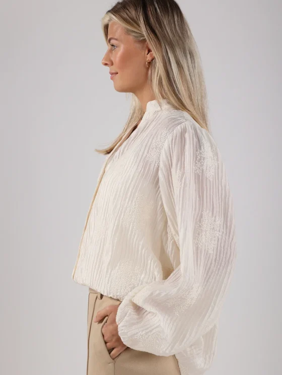 Nukus Daan Blouse Embroidery off white - Afbeelding 3