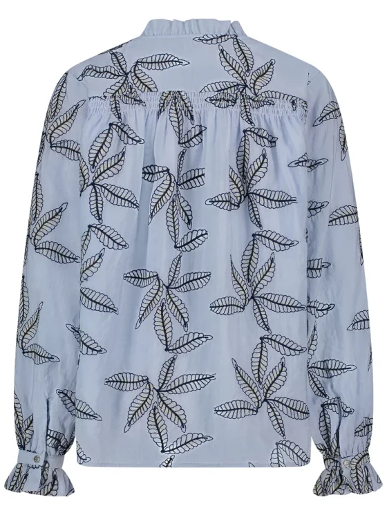 Nukus Jenna Blouse Embroidery heaven blue - Afbeelding 8