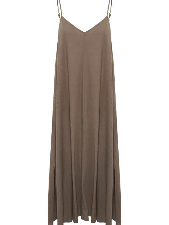 My Essential Wardrobe DiasMW Nelly Strap Jurk walnut - Afbeelding 4