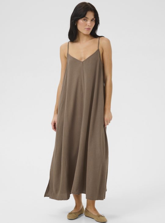 My Essential Wardrobe DiasMW Nelly Strap Jurk walnut