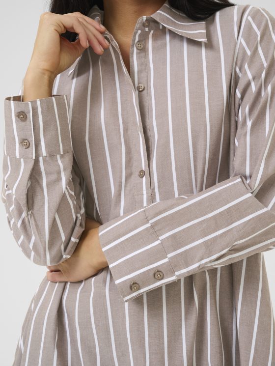 My Essential Wardrobe KionaMW Jurk walnut striped - Afbeelding 4