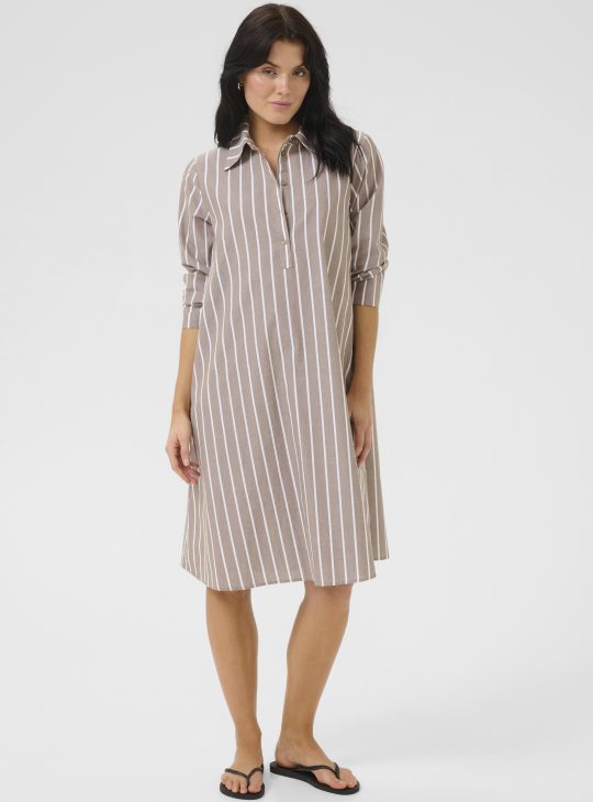 My Essential Wardrobe KionaMW Jurk walnut striped