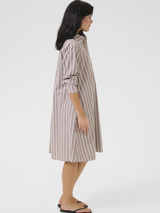 My Essential Wardrobe KionaMW Jurk walnut striped - Afbeelding 2
