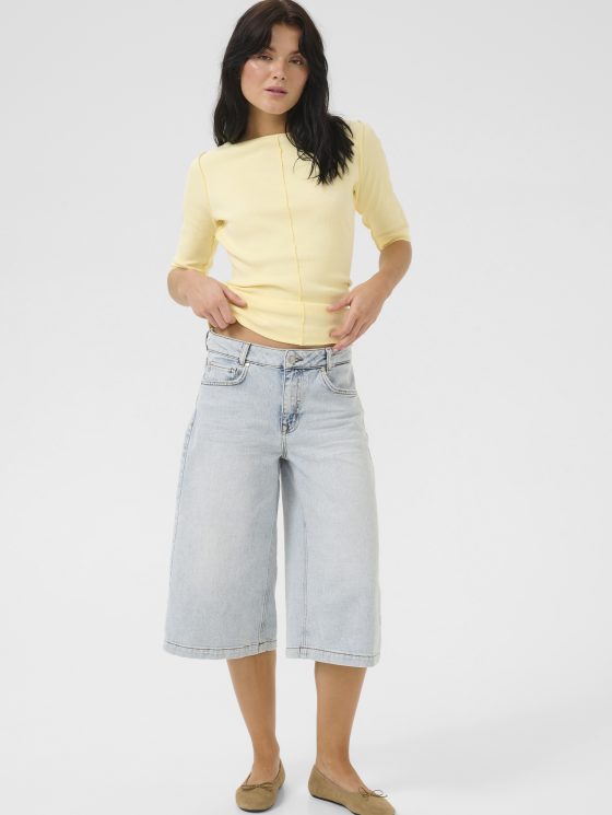 My Essential Jeans Wardrobe DangoMW 139 High X-Wide Shorts light blue retro wash