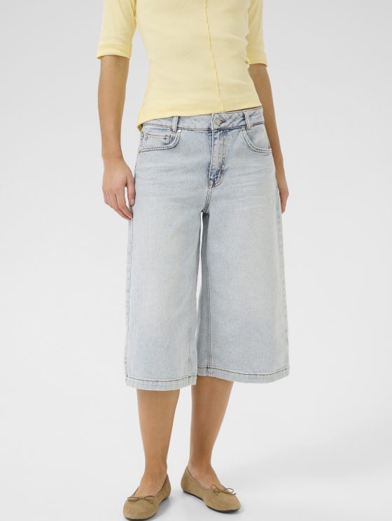 My Essential Jeans Wardrobe DangoMW 139 High X-Wide Shorts light blue retro wash - Afbeelding 3
