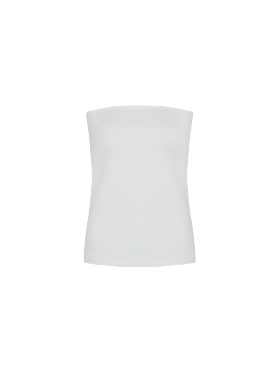 G-maxx Yuri Bandeau Top bright white - Afbeelding 5