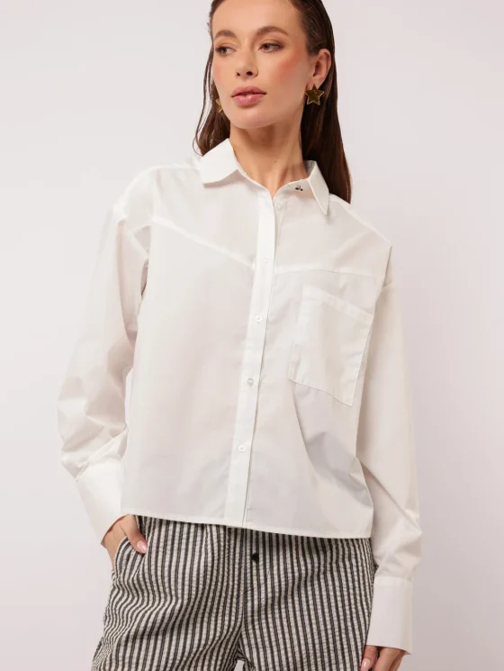 Fluresk Jeanet Cropped Blouse offwhite
