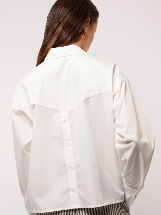 Fluresk Jeanet Cropped Blouse offwhite - Afbeelding 3