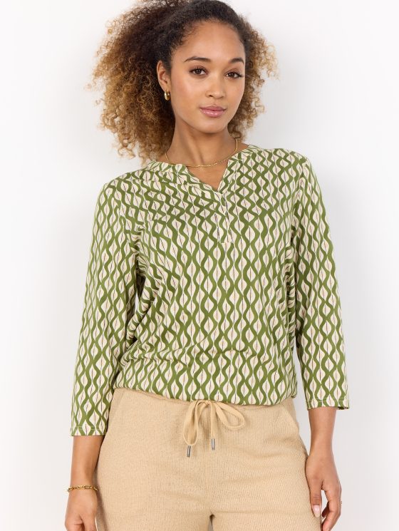 SoyaConcept Felicity AOP 507 Blouse callisto green