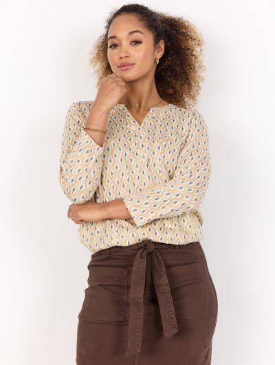 SoyaConcept Felicity AOP 507 Blouse zand