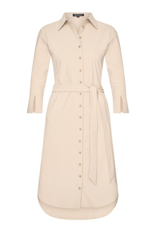 Mi Piace Travelstof Jurk beige 202092