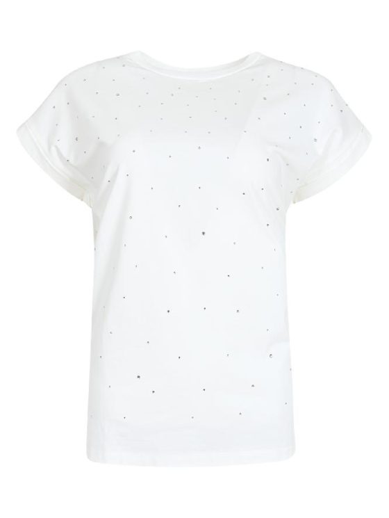Maicazz Nana T-shirt offwhite zilver - Afbeelding 4