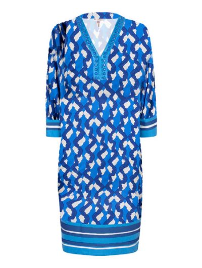 Esqualo Jurk beads utopia fantasy print SP25.30030