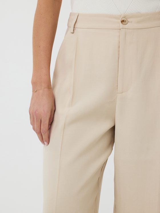 Esqualo Trousers WB Pleat Broek light sand HS25.10221 - Afbeelding 6