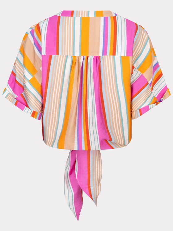 Esqualo Blouse Knot Striped HS25.15200 print - Afbeelding 8