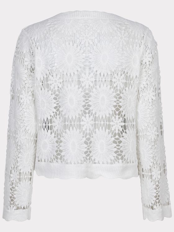 Esqualo Crochet Vest HS25.18204 off white - Afbeelding 7