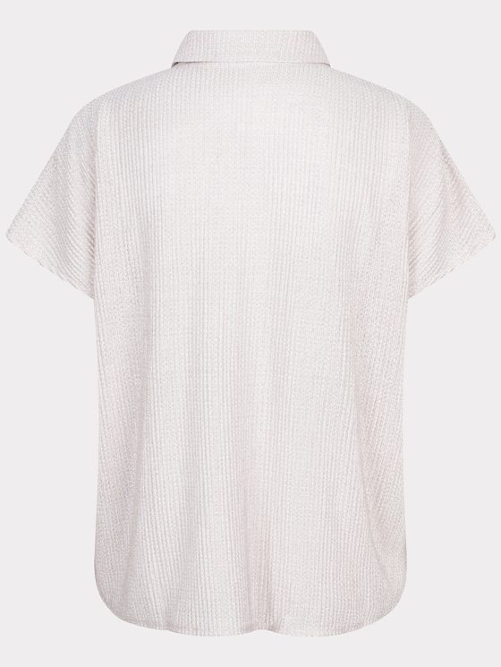 Esqualo Blouse Plisse Glitter HS25.30212 champagne - Afbeelding 7