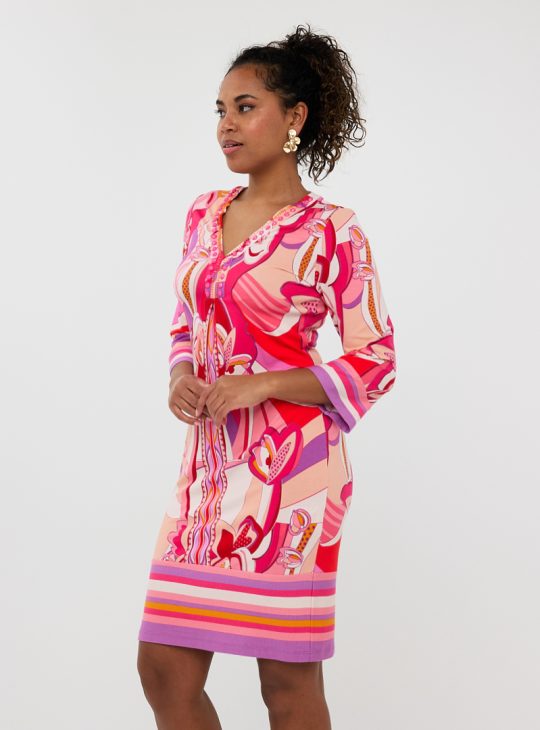 Esqualo Jurk Beads Disco Hit HS25.30216 print