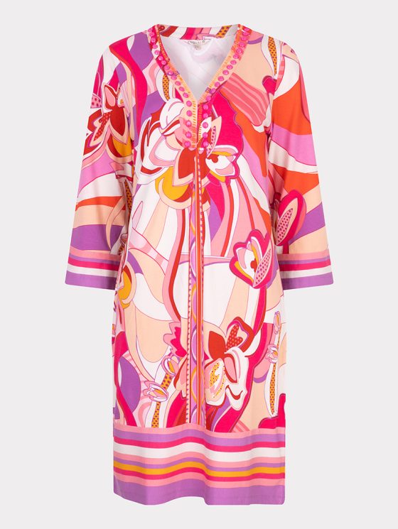Esqualo Jurk Beads Disco Hit HS25.30216 print - Afbeelding 5