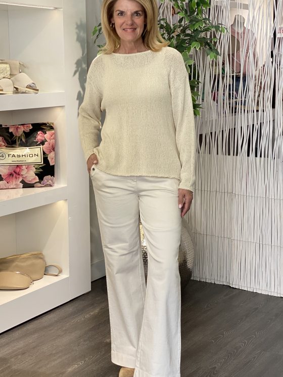 My Essential Wardrobe DivaMW Boxy Knit Pullover zand - Afbeelding 3